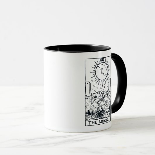 Die Moon Tarot Card Tasse (VorderseiteRechts)