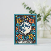Die Moon Tarot Card Vollmond Luna Postkarte (Stehend Vorderseite)