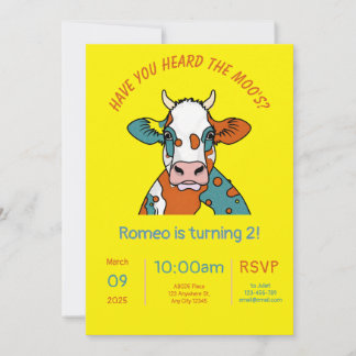 Die Moos-Geburtstagskarte Einladung