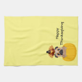 Die Mops-Türkei-Erntedank Küchentuch (Horizontal)