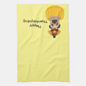 Die Mops-Türkei-Erntedank Küchentuch (Vertikal)