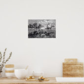 Die Moraos, die das Delaware erreichen Poster (Küche)