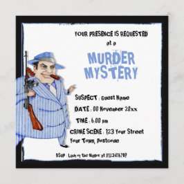 Die Mord-Mord-Mysterium-Einladung für Mob Boss Einladung