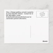 Die Morgan-Portraitkarte Postkarte (Rückseite)