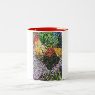 Die Morgen-Anruf-Tasse Zweifarbige Tasse