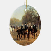 Die Morgen-Fahrt, faule Reihe, Hyde Park, 1894 (Öl Keramik Ornament (Rechts)