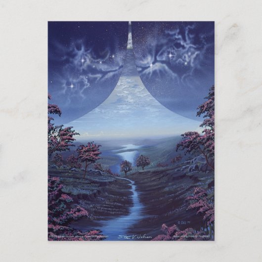 Die Morgendämmerung auf der Ring World nähern Postkarte (Vorderseite)