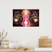 Die Morgendämmerung bricht durch Poster (Küche)