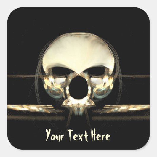 Die Morgendämmerung des Menschen Quadratischer Aufkleber (Vorderseite)