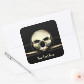 Die Morgendämmerung des Menschen Quadratischer Aufkleber (Umschlag)