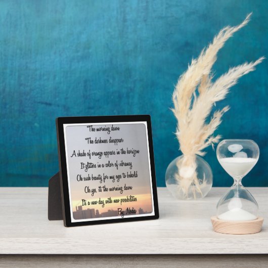 Die Morgendämmerung Fotoplatte (InSitu)