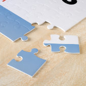 Die Morgenheit erstickt ein Vintages Strandposter. Puzzle (Seite)