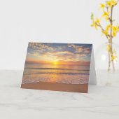 Die Morgensonne am Meer Karte (Gelbe Blume)