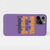 Die Morgenstunden sind für Kaffee und Befriedigung iPhone Hülle (Rückseite (Horizontal))