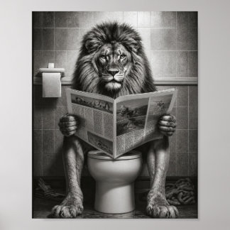 Die Morgenzeitung des Löwen Poster