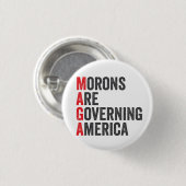 Die Morone regieren Amerika am 4. Juli Button (Vorne & Hinten)