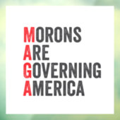 Die Morone regieren Amerika am 4. Juli Fensteraufkleber (Blatt 3)