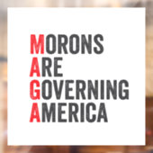 Die Morone regieren Amerika am 4. Juli Fensteraufkleber (Blatt 2)