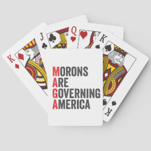 Die Morone regieren Amerika am 4. Juli Spielkarten