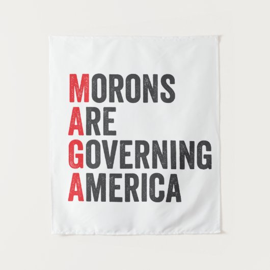 Die Morone regieren Amerika am 4. Juli Wandteppich (Vorderseite)