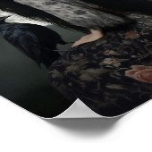 Die Morrigan Göttin mit Rabe Dunkle Gothic-Kunst Poster (Ecke)