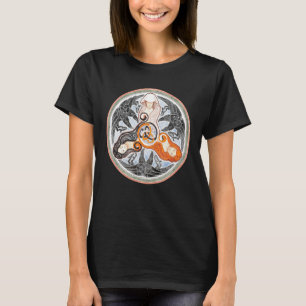 Die Morrigan Triple Goddess Tarot Card Gothic Paga T-Shirt