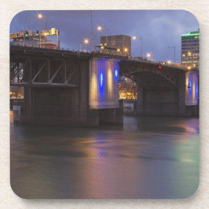Die Morrison-Brücke über den Willamette-Fluss Getränkeuntersetzer
