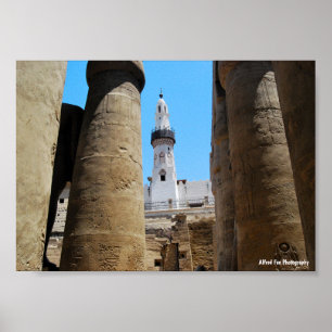 Die Moschee des Luxor-Tempels Poster