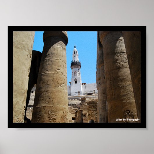 Die Moschee des Luxor-Tempels Poster (Vorne)