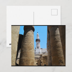 Die Moschee des Luxor-Tempels Postkarte