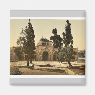Die Moschee von EL-Aksa, Jerusalem, Heiliges Land Magnet