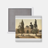Die Moschee von El-Aksa, Jerusalem, Heiliges Lande Magnet (Vorderseite/Rückseite)