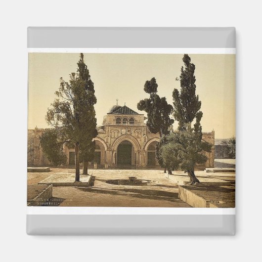 Die Moschee von El-Aksa, Jerusalem, Heiliges Lande Magnet (Vorne)
