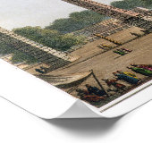 Die Moschee von Sultan Achmet bei Konstantinopel, Poster (Ecke)