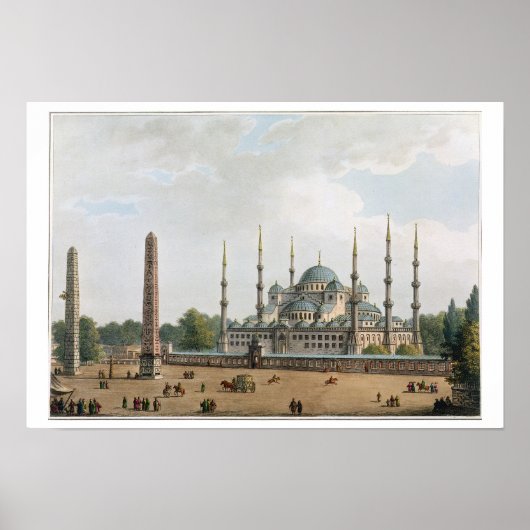 Die Moschee von Sultan Achmet bei Konstantinopel, Poster (Vorne)