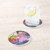Die Mose-Tabletten Sandstein Untersetzer (Seite)