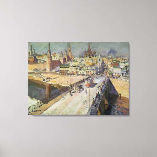 Die Moskva-Brücke, 1914 Leinwanddruck (Vorderseite)