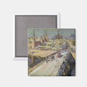 Die Moskva-Brücke, 1914 Magnet (Vorderseite/Rückseite)