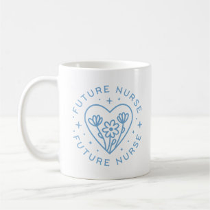 Die Motivation der zukünftigen Krankenschwestern i Kaffeetasse
