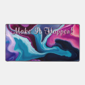 Die Motivation Inspiriere, Abstrakt flüssig zu wer Schreibtischunterlage (Vorderseite)