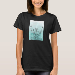 Die Motivierend Medizin des Yoga-Bird für Frauen i T-Shirt