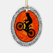 DIE MOUNTAINBIKER KERAMIKORNAMENT (Rechts)
