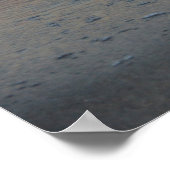 Die Möwe am Strand Poster (Ecke)