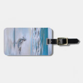 Die Möwe an der Küste Gepäckanhänger (Vorderseite horizontal)