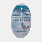 Die Möwe an der Küste Keramikornament (Rechts)