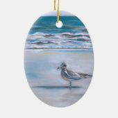 Die Möwe an der Küste Keramikornament (Hinten)