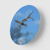 Die Möwe Runde Wanduhr (Winkel)