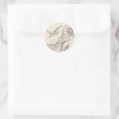 Die Möwen Runder Aufkleber (Tasche)