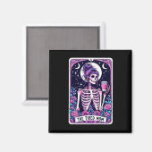 Die müde Mama Tarot Card Skeleton Mütter Day Skul Magnet (Vorderseite/Rückseite)