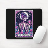 Die müde Mama Tarot Card Skeleton Mütter Day Skul Mousepad (Mit Mouse)